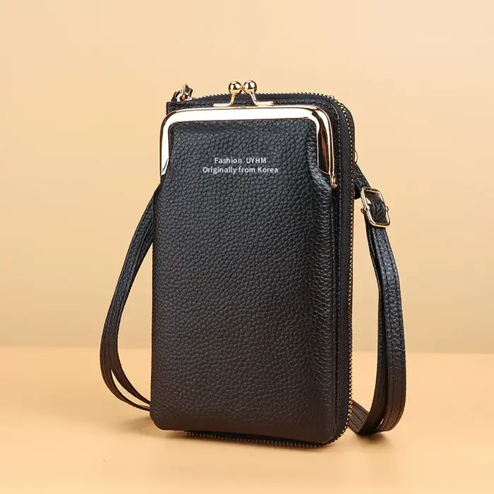 Mode petit bandoulière téléphone pochette sacs femmes Mini portefeuille en cuir épaule sac de messager dames