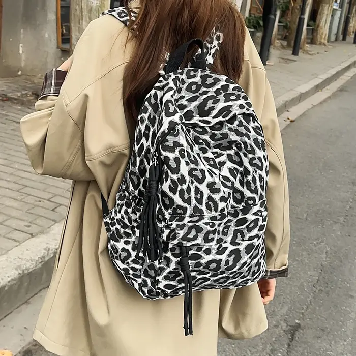 Nouveau sac à dos imprimé léopard à la mode pour femmes