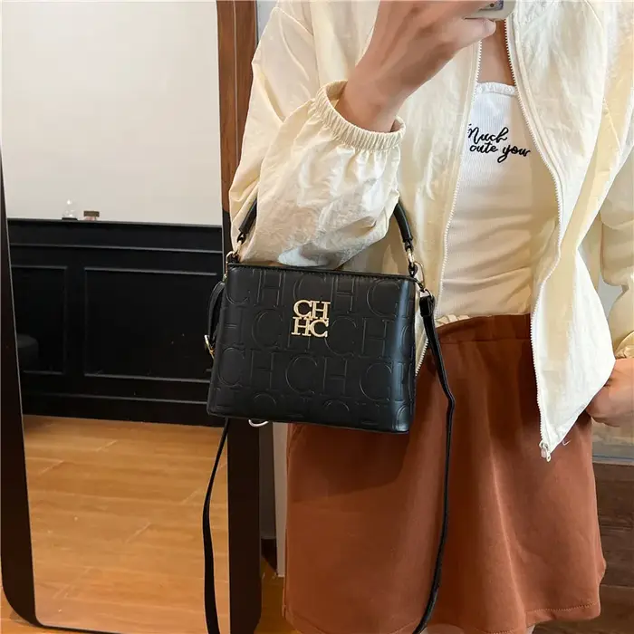 Sac seau tendance pour femme, grande capacité, sac à bandoulière avec poignée supérieure, sac polyva