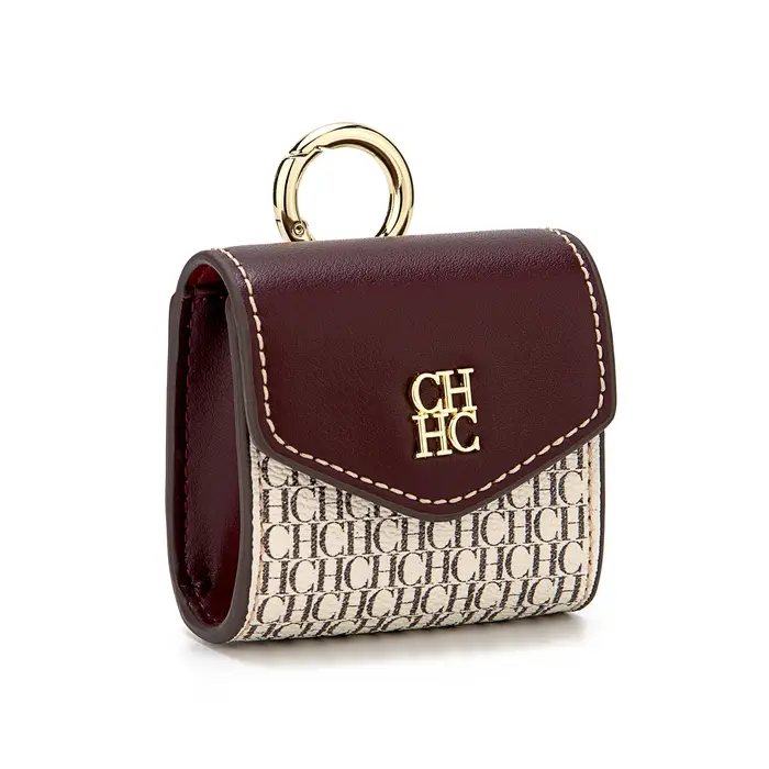 Accessoires de sac de marque CH : Mini sac pour écouteurs, design gaufré, élégant, polyvalent, raffi