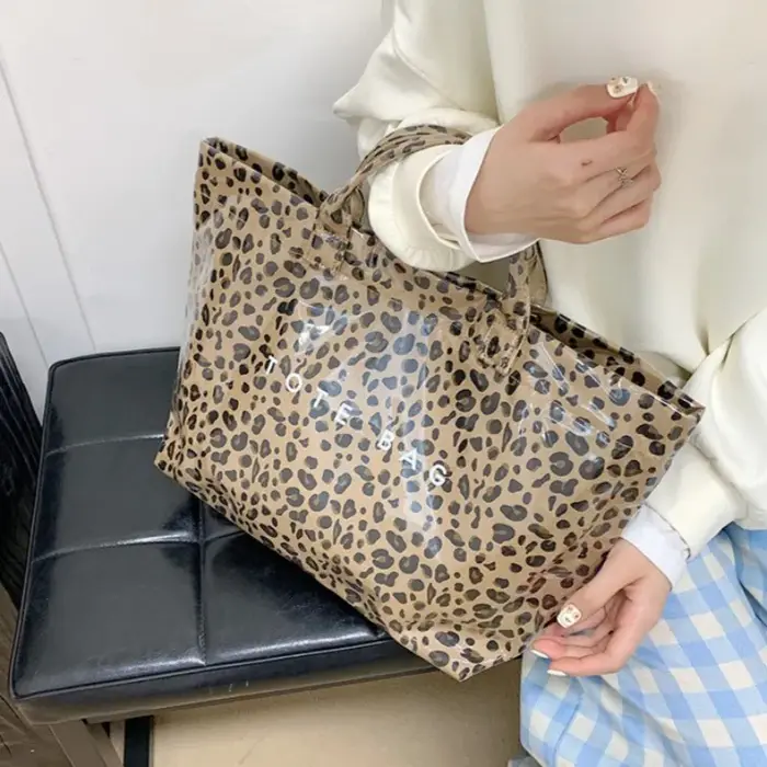 Sac à main imprimé léopard pour femmes