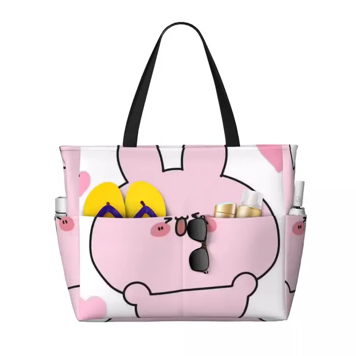 Sac fourre-tout de plage Fun Asamimichaan Cute Asamimi