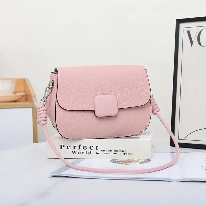 Sac à main en cuir véritable pour femmes, sacoche élégante, solide, carré, à bandoulière, tendance v