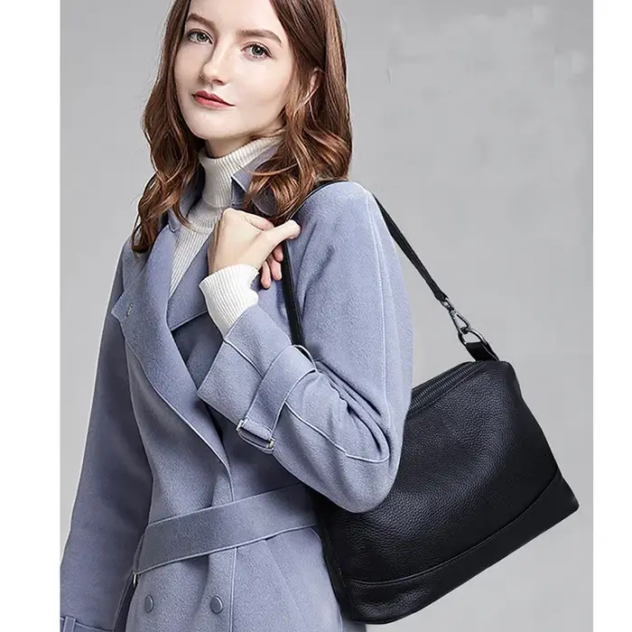 Arliwwi-Sac en cuir véritable pour femme