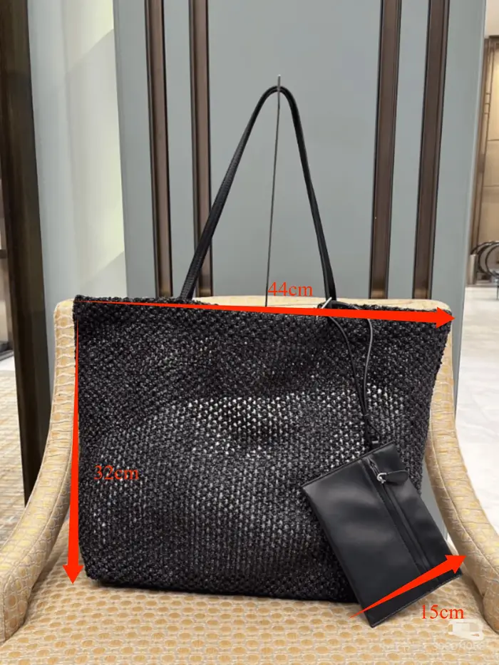 Sacs fourre-tout de plage en raphia style bohème pour femmes