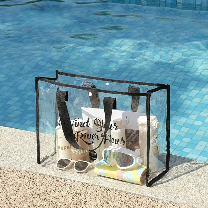 Pochette cosmétique fourre-tout de plage-sac de plage léger