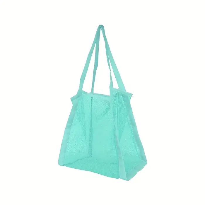 Sac de courses à main de couleur unie de grande capacité