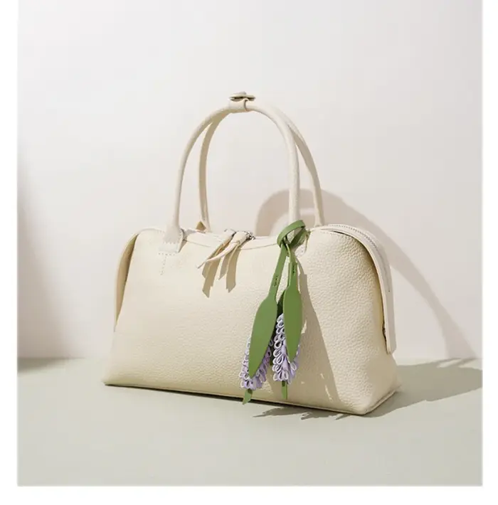 Nouveau Sac Boston Luxueux Tendance 2026 Grande Capacité Sac à Main de Navettage en Cuir Véritable p