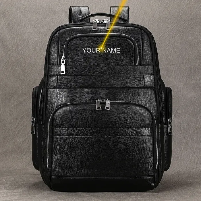 Sac de voyage en cuir double couche pour homme