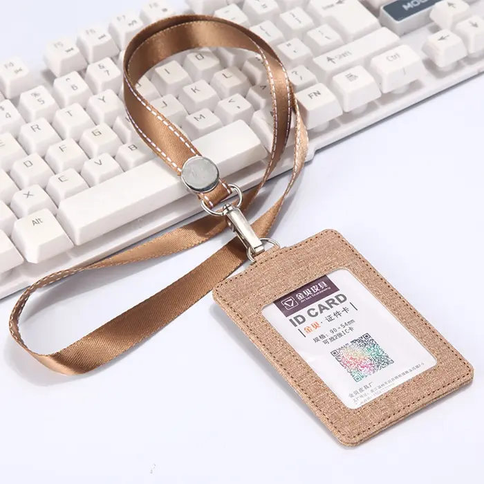 Porte-monnaie rétractable en cuir PU avec lanière, porte-cartes de visite, porte-cartes de crédit, p