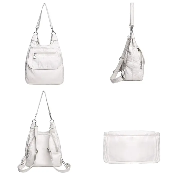 Sacs multifonctions sacs à main de haute qualité Bookbag sacs d'école en cuir souple pour adolescent