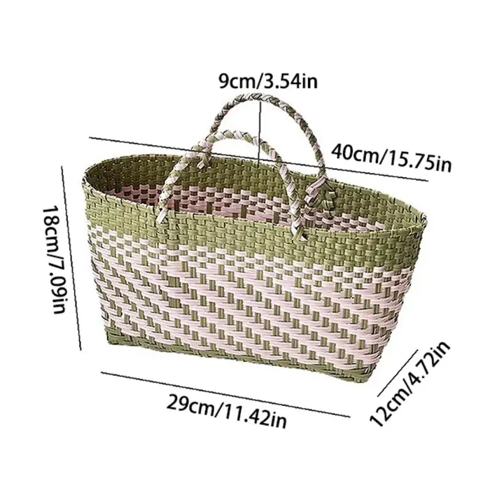 Sac à main en PVC tressé mignon