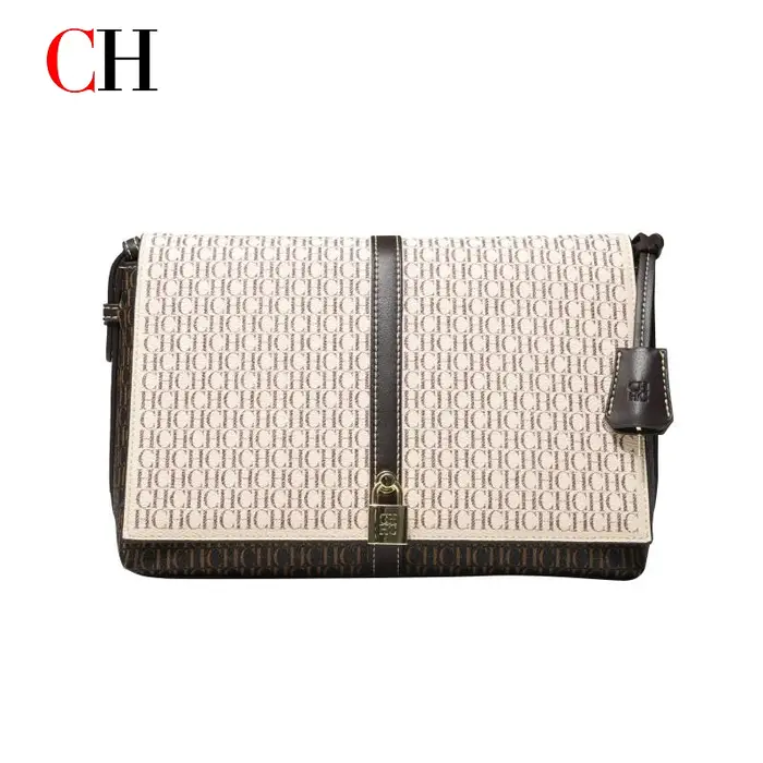 CH Simple mode Style femmes sac à bandoulière femmes sac à bandoulière fermeture éclair boucle parag
