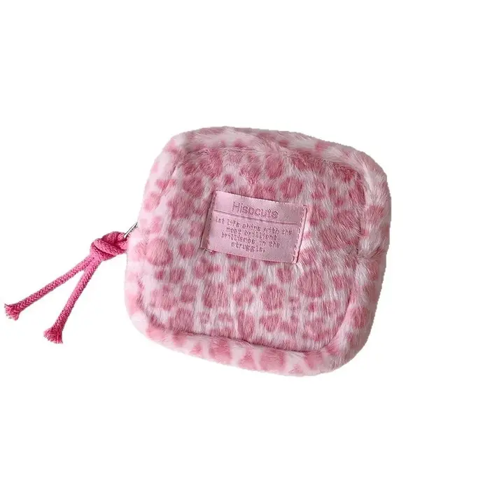 Pochette de maquillage Portable imprimé léopard