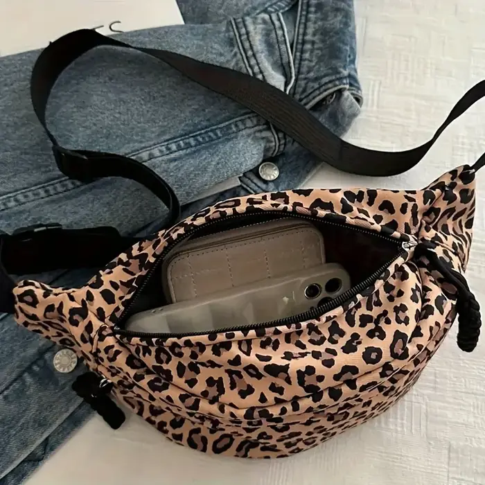 Sac banane imprimé léopard