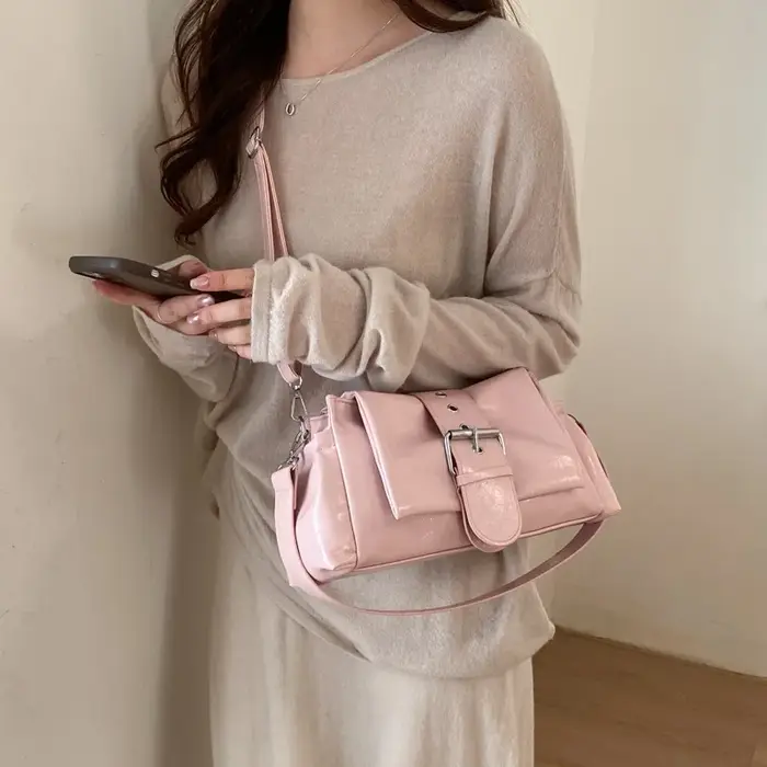 Nouveau Sac Rose 2026 pour Femme – Sac à Bandoulière Polyvalent et Tendance