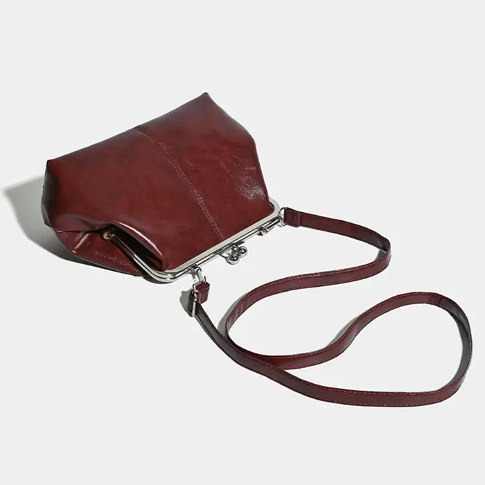 Sac à bandoulière rétro en cuir PU pour femmes
