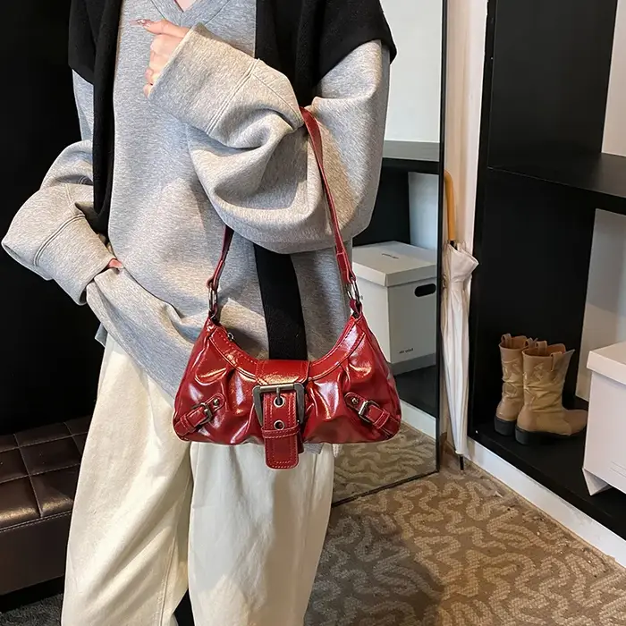 2025 printemps vente chaude Maillard Style rétro petit sac épicé fille Y2K Wasteland