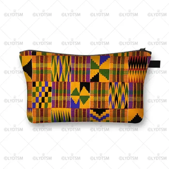 Trousse à cosmétiques imprimée pour femmes africaines, sacs de maquillage pour dames afro, étui à co