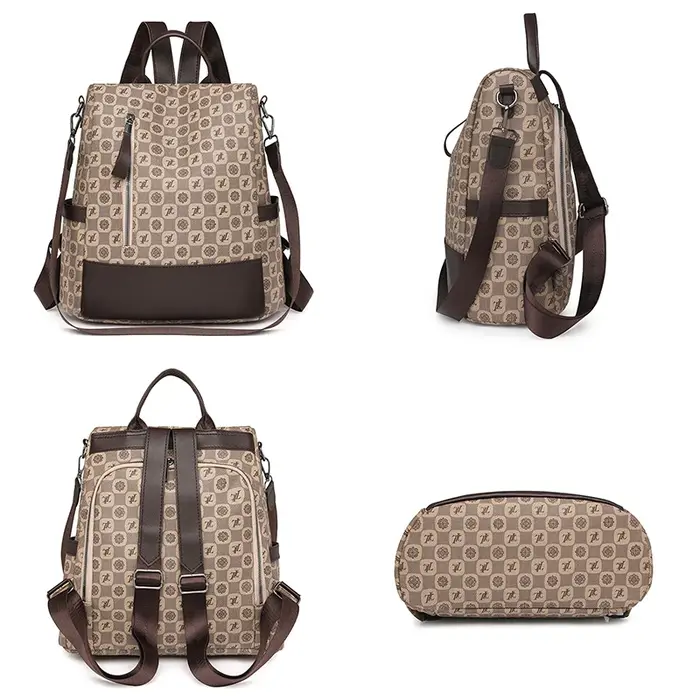 Sac à dos antivol avec lettres imprimées