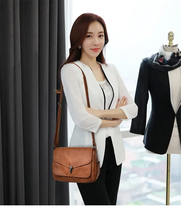 Sac à Main en Cuir de Marque de Luxe pour Femme