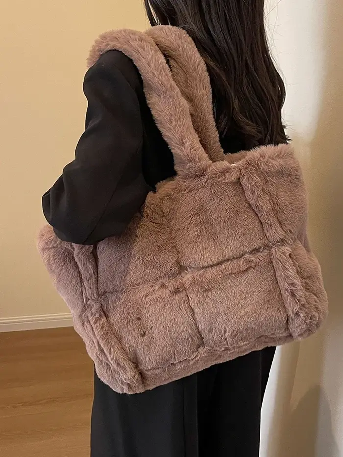 Sacs à main en fausse fourrure pour femmes