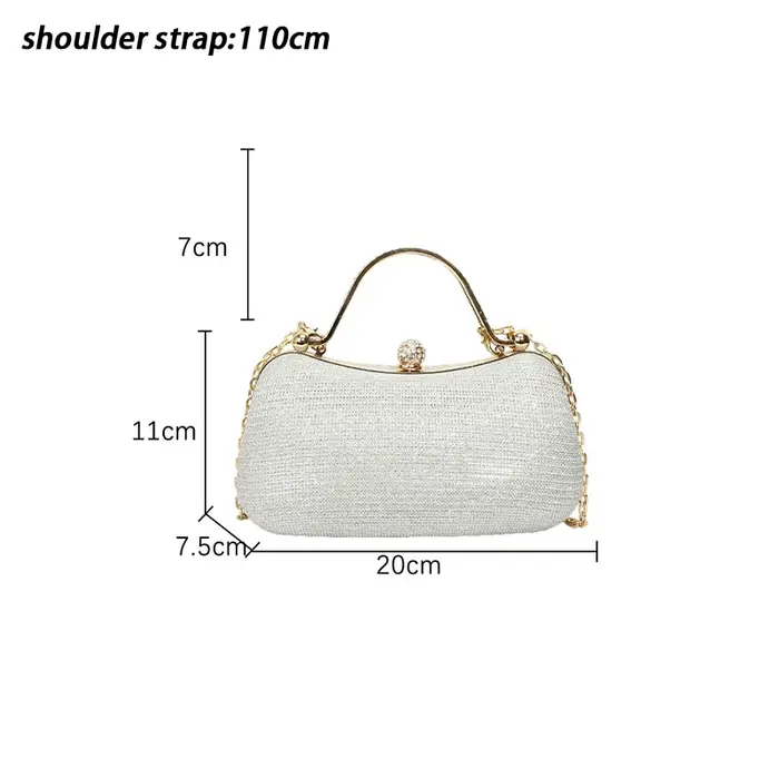 Sac de soirée à chaîne pour femme - Sac à bandoulière élégant