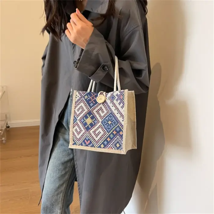 Sac à Main en Lin pour Femme