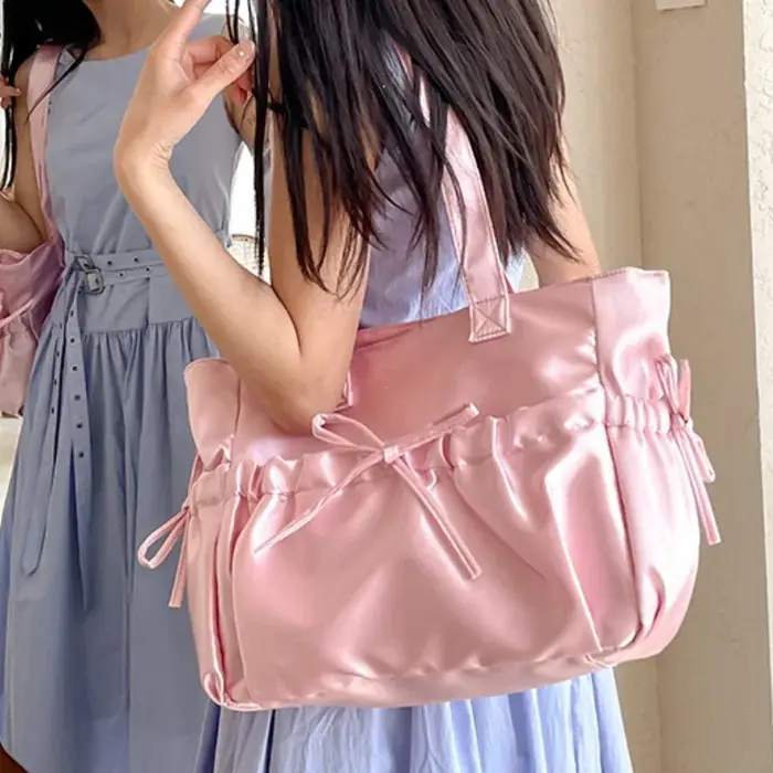 Sac à bandoulière en Nylon plissé pour femmes