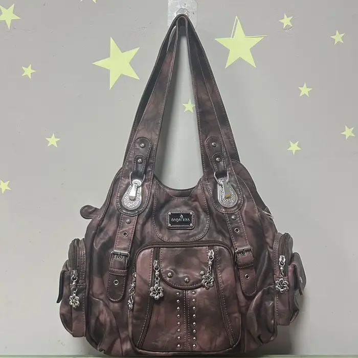 Sac vintage pour femmes, sacs à main tendance en cuir PU, sacs à bandoulière, sacs fourre-tout grand