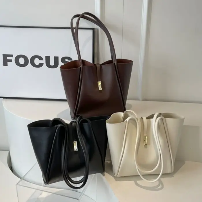 Sacs fourre-tout de luxe de marque pour femmes en cuir PU souple