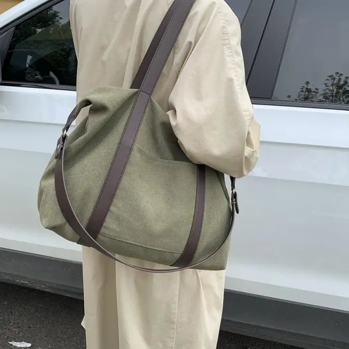 Sacs fourre-tout en Nylon de couleur unie pour femmes