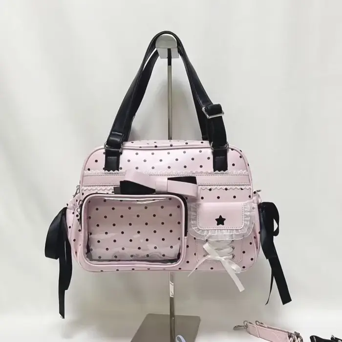 Star Dot Sac Femme dentelle pansement arcs Ita sacs pour Femme Sac à bandoulière grande capacité Bol