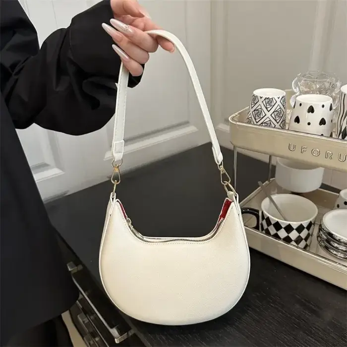 Sac à main croissant de luxe pour femmes
