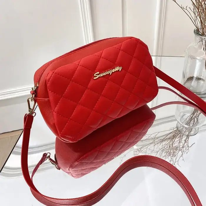 2023 gland petit sac de messager pour les femmes tendance Lingge broderie caméra femme sac à bandoulière mode chaîne