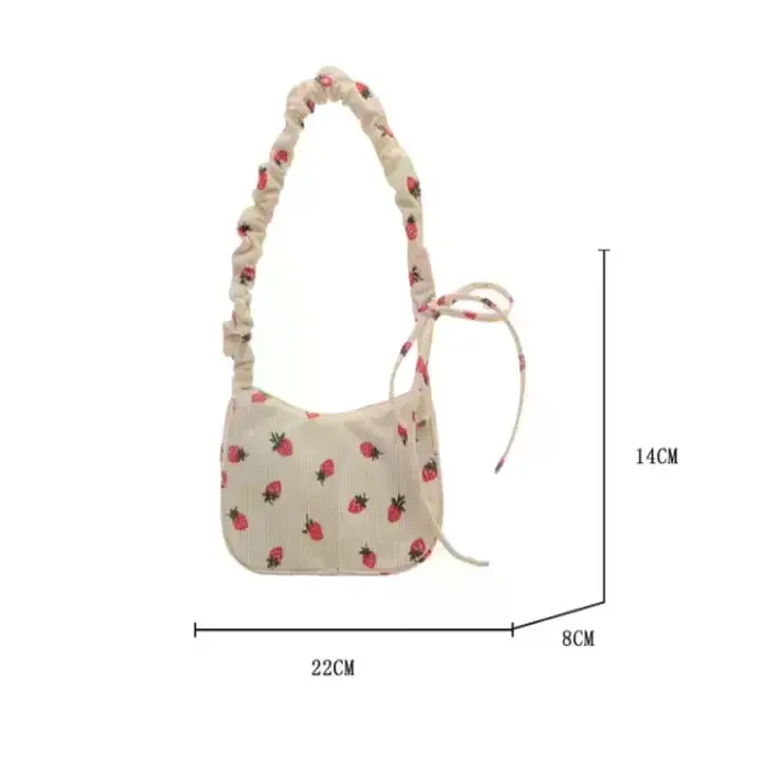 Sac à main en velours côtelé pour femmes
