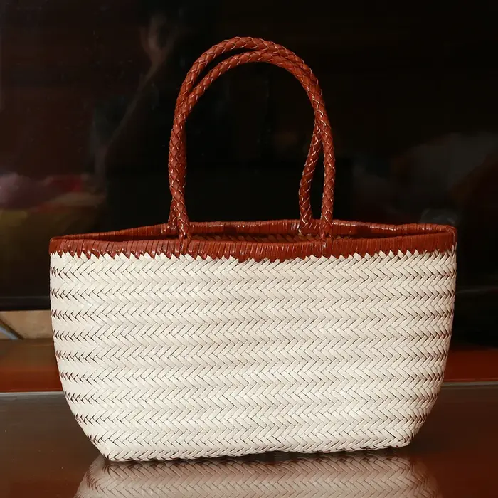 Sac à main en cuir véritable pour femmes