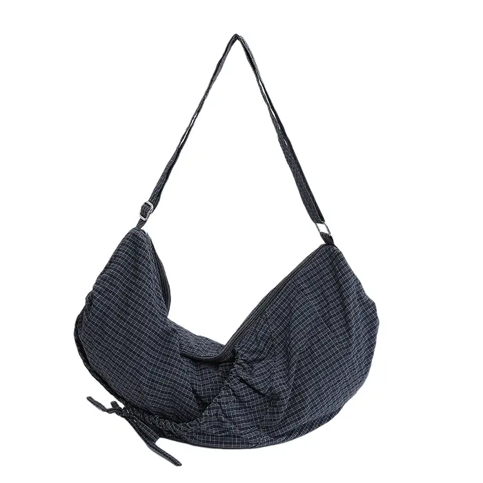 Sacs à bandoulière en Nylon à carreaux de grande capacité pour femmes, nouveaux sacs d'automne pour 