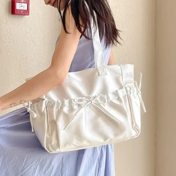 Sac à bandoulière en Nylon plissé pour femmes