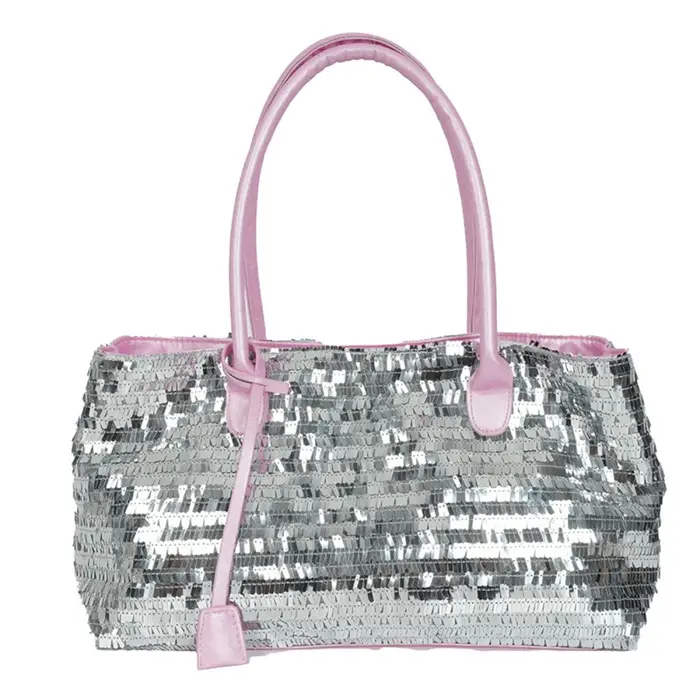 Sac fourre-tout décontracté à paillettes brillantes, sac à bandoulière scintillant à la mode, sac so