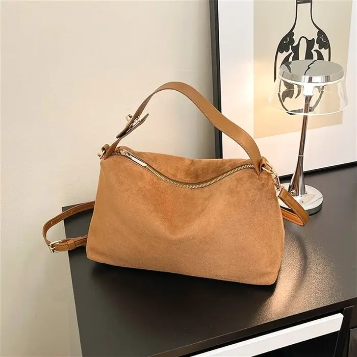 Sac à bandoulière en daim pour femmes