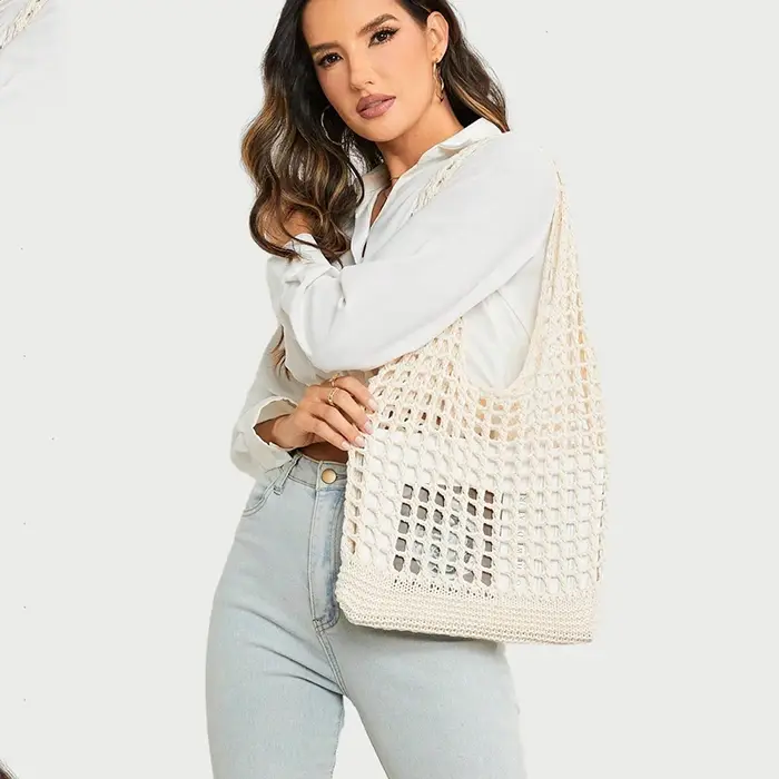 Sac fourre-tout en crochet pour femme