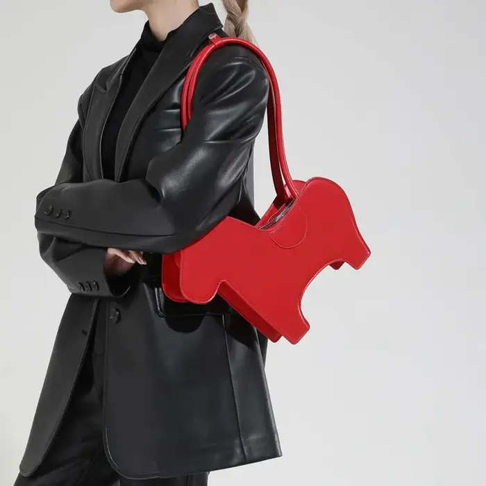 Sac à bandoulière à motif zèbre en cuir PU