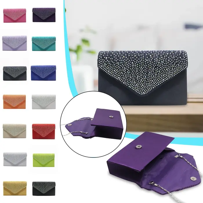 Pochette en ruban de diamant pour femmes