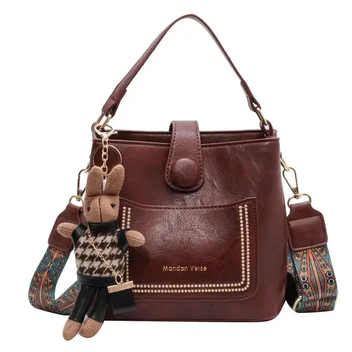 Petit sac à bandoulière vintage simple en cuir PU pour femme, sac à main initié, noir, designer, lux