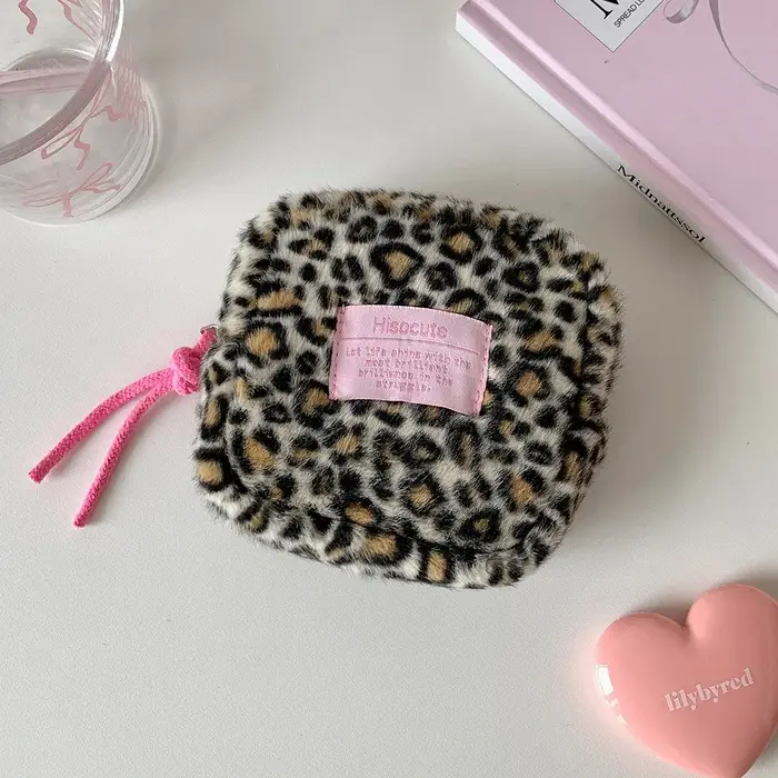 Nouvelle pochette de maquillage imprimé léopard