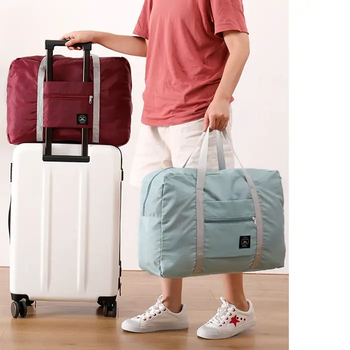 Sac de voyage pliable pour compagnie aérienne, sac à main pour femmes et filles, léger, grande capacité, sport, week-end, voyage de nuit