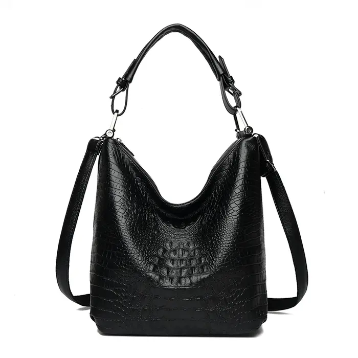 Sac pour femme simple à motif crocodile de grande capacité, multifonctionnel, peut être utilisé comm