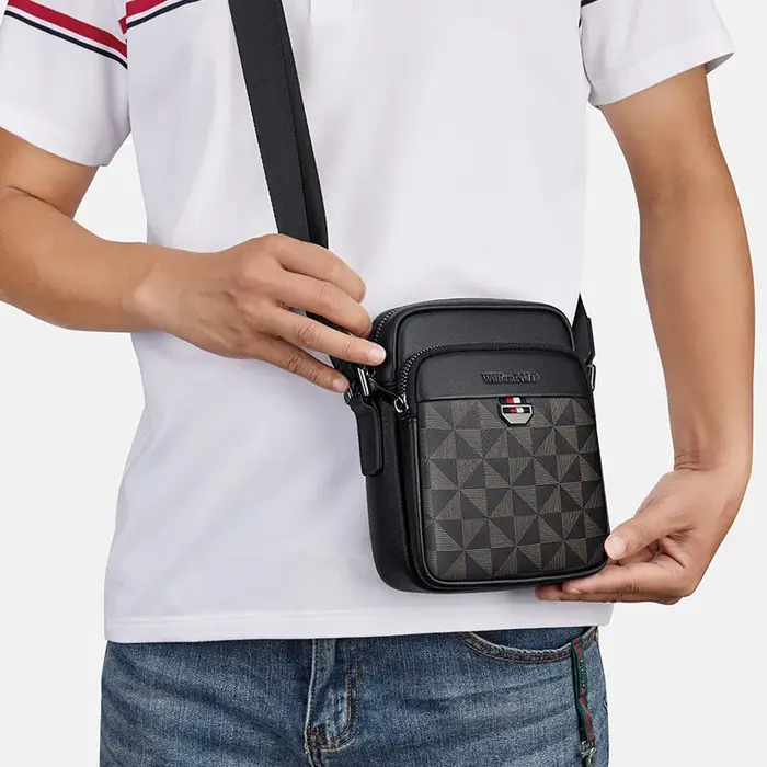 Sac à bandoulière en cuir véritable