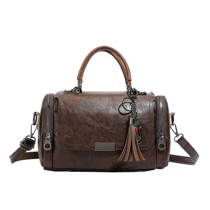 Sac Boston style Maillard pour femme en cuir PU souple